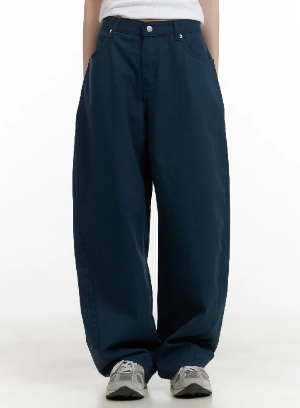 Pants With Anti-Odor Technology-Structured Wide-Leg Pants CU407