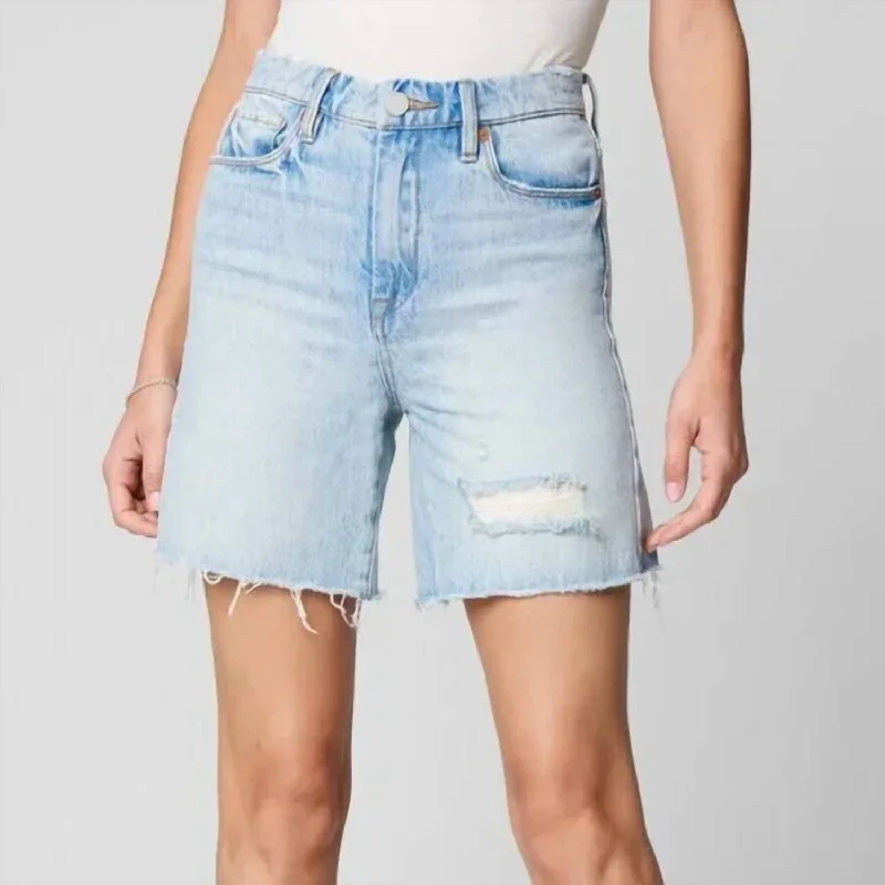 Shorts For Sleepwear-Warren Denim Shorts In Mirror Mirror