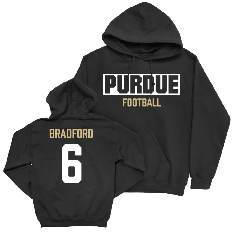 Hoodie For Sleepwear-Football Black Staple Hoodie  - LeonTre Bradford