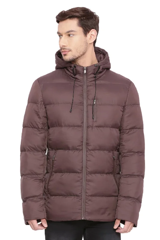 Jackets For Winter-Comfort Fit Hooded Poly Fill Jacket