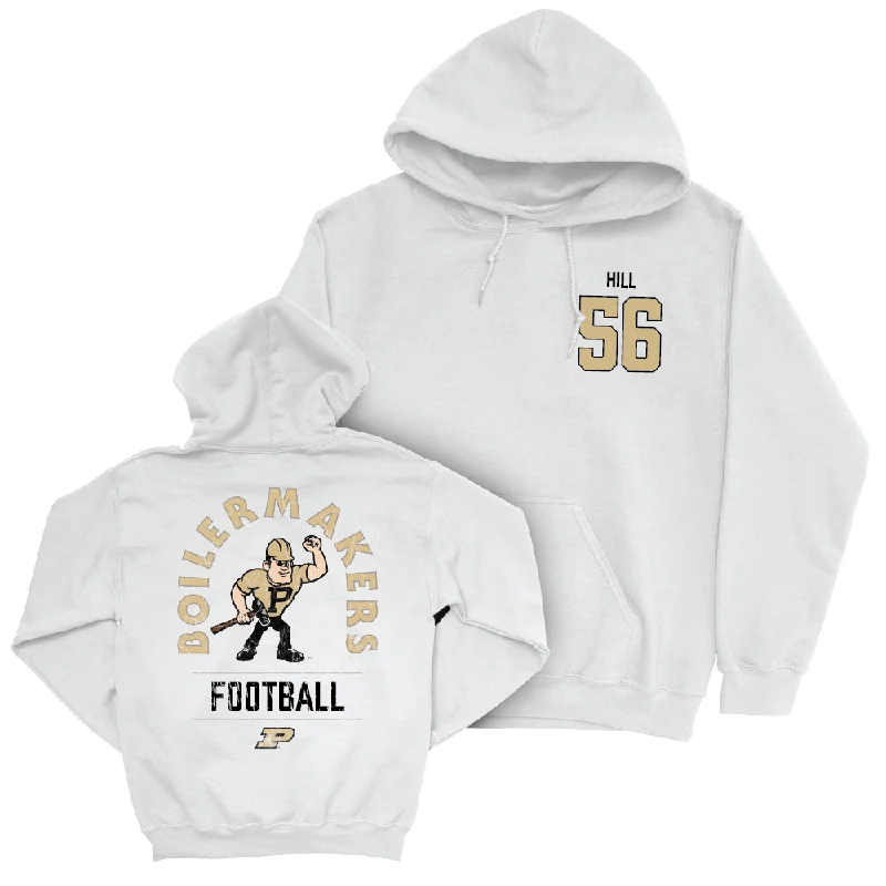 Hoodie For Hunters-Football White Mascot Hoodie   - Reese Hill