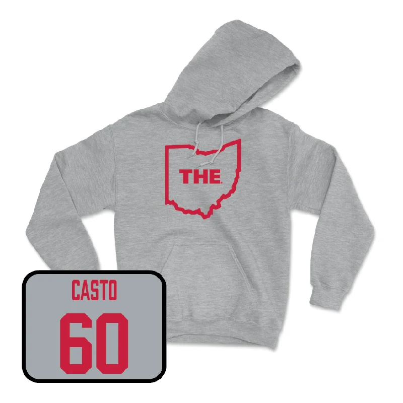 Hoodie For Heavyweight Training-Sport Grey Football The Hoodie   - Cade Casto