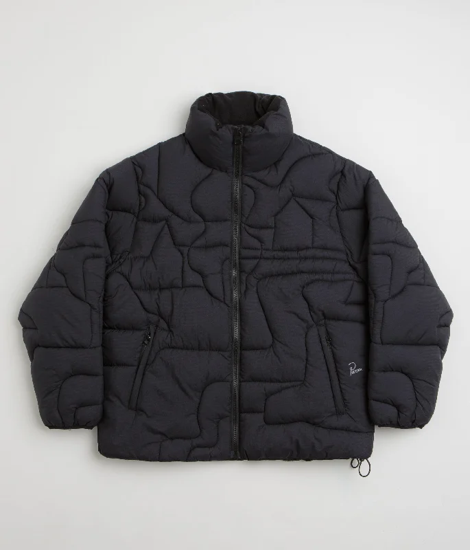 Jackets With Pockets-by Parra Boring Village Puffer Jacket - Black