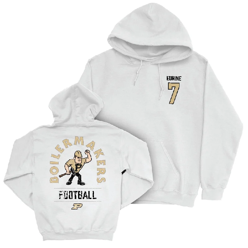 Hoodie For Women-Football White Mascot Hoodie   - Jahmal Edrine