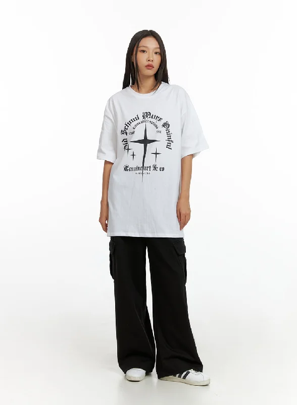 Pants With Movie-Inspired Prints-Cargo Sweatpants IL409