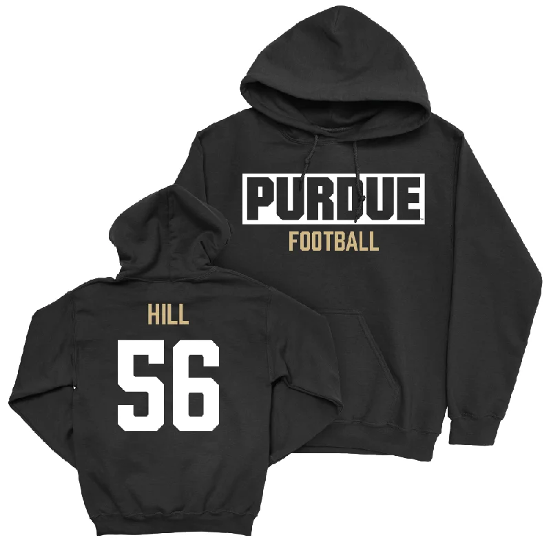 Hoodie For Ranchers-Football Black Staple Hoodie   - Reese Hill