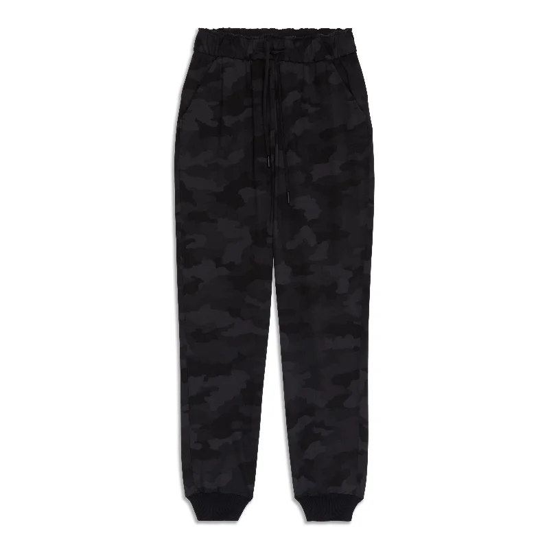 Pants With Snap Buttons-Stretch High-Rise Jogger - Resale