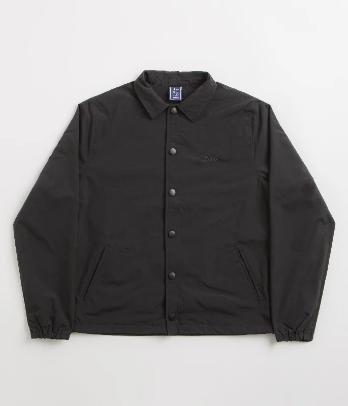 Jackets For Doctors-Dime Cursive Coach Jacket - Black