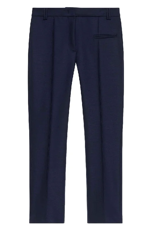 Pants For Ranchers-Stretch Wool Skinny Trousers