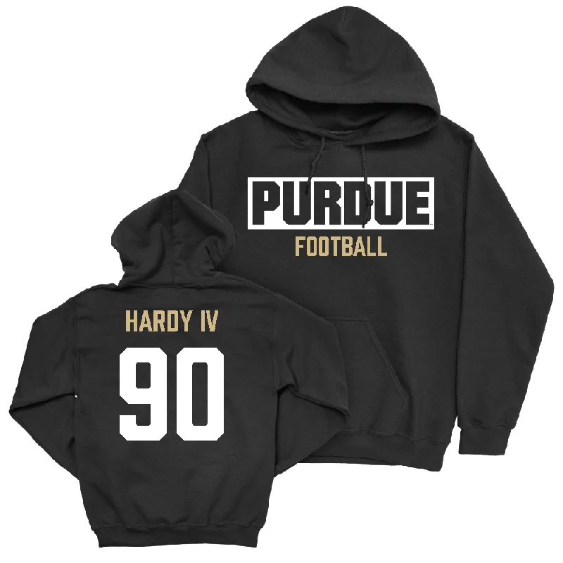 Hoodie For Skateboarding-Football Black Staple Hoodie   - James Hardy IV