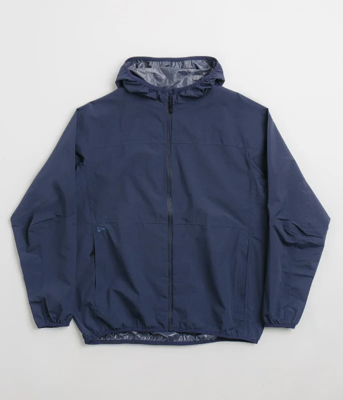 Jackets For Football-Mollusk Skiff Rain Jacket - Navy