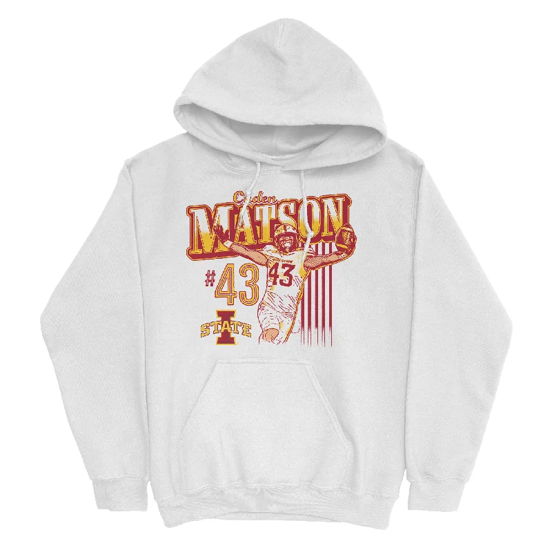 Hoodie For Plus Size-EXCLUSIVE RELEASE: Caden Matson Classics White Hoodie