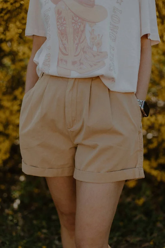 Shorts For Loose Fit-First Light Shorts In Khaki