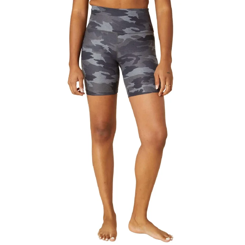 Shorts With High Waist-High Waisted Biker Shorts In Silver Mist Camo