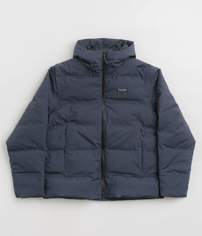 Jackets For Truck Drivers-Patagonia Jackson Glacier Down Jacket - Smolder Blue