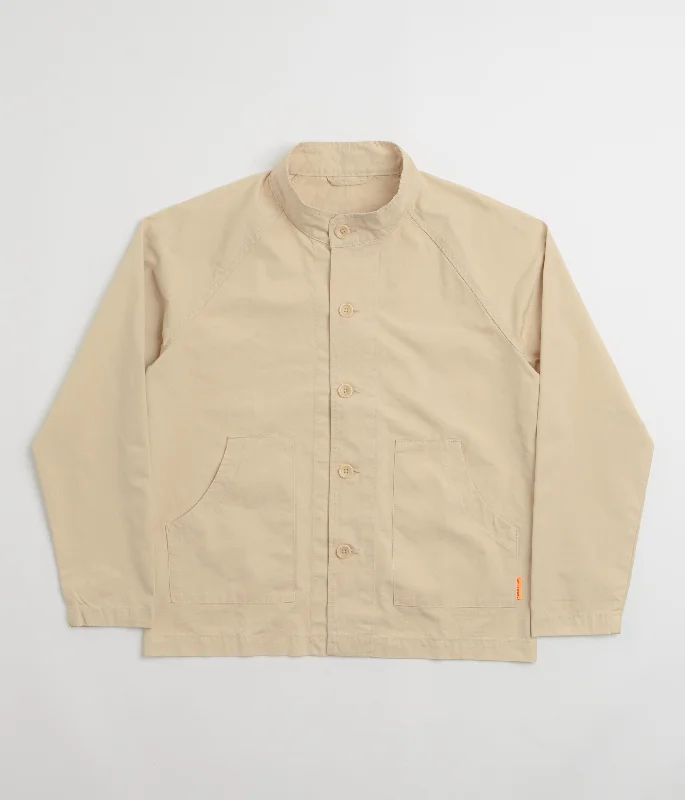 Jackets With Personalized Name-Service Works Fine Twill Waiters Jacket - Pale Khaki