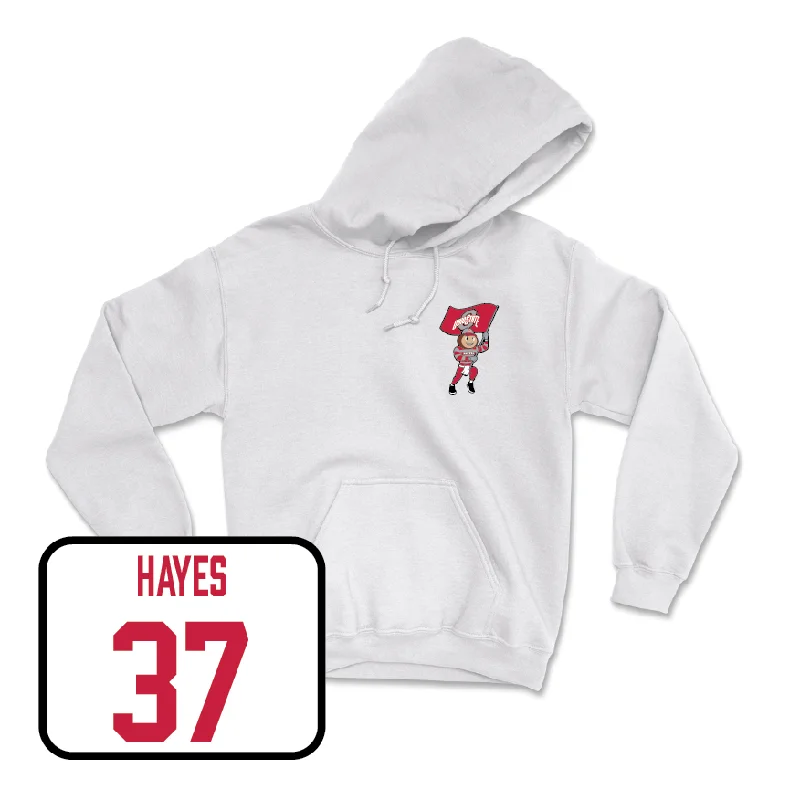 Hoodie For Skateboarding-Football White Brutus Hoodie   - Zach Hayes