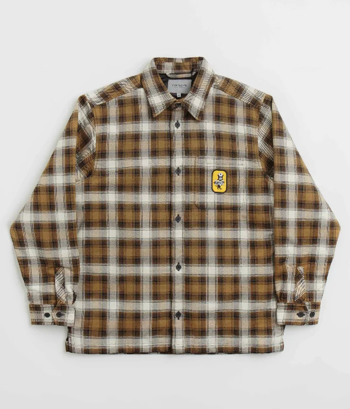 Jackets For Factory Workers-Carhartt Monahan Shirt Jacket - Monahan Check / Hamilton Brown