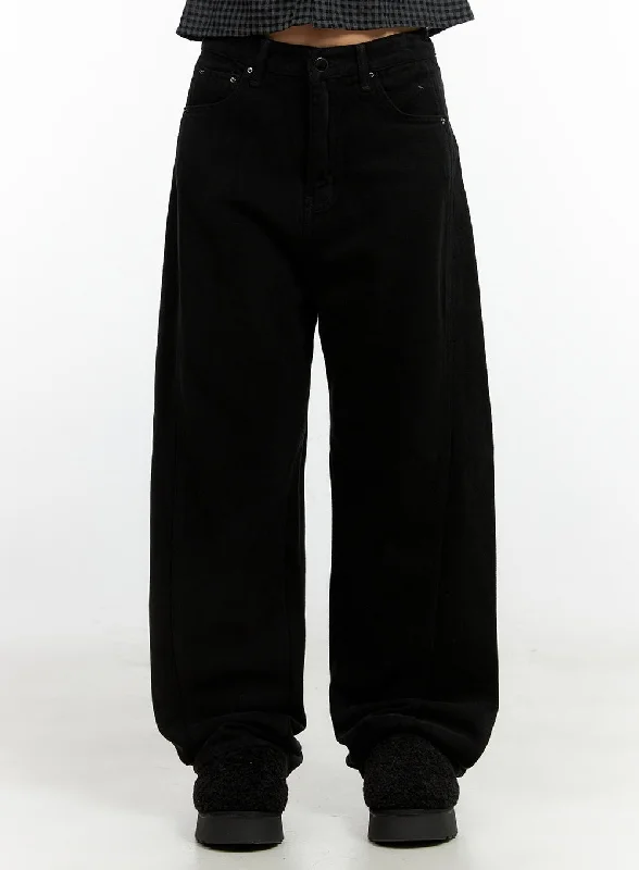 Pants For Party Wear-Cotton Wide Fit Trousers CN405