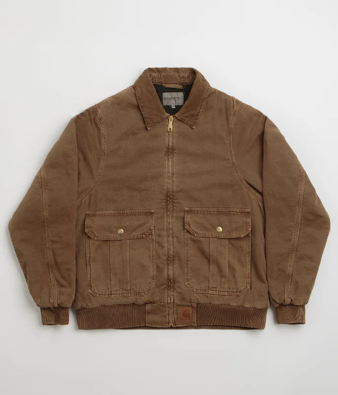 Jackets For Fishing Trips-Carhartt Stanton Jacket - Chocolate / Chocolate