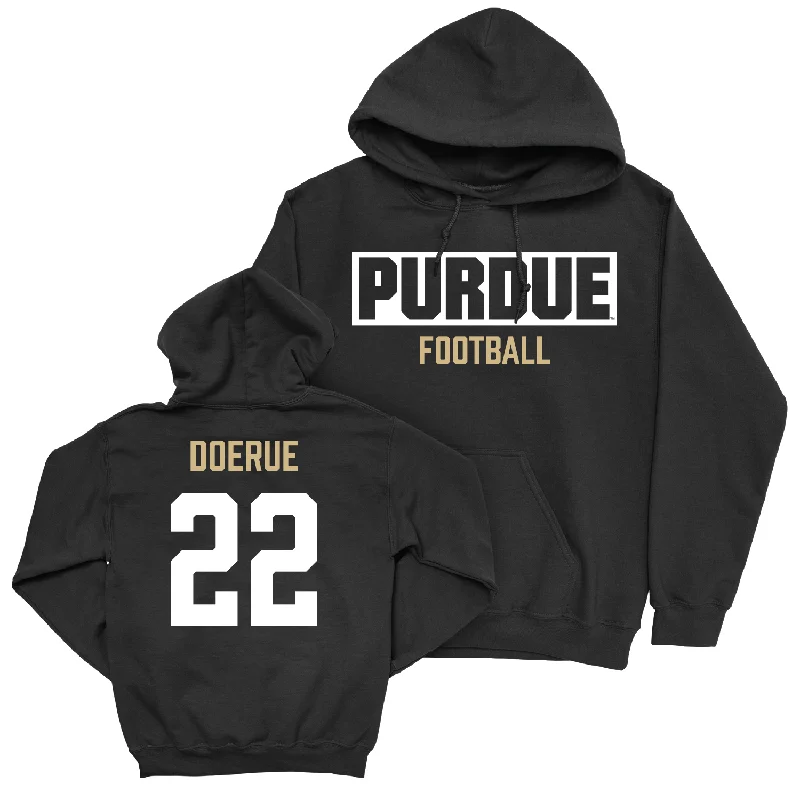 Hoodie For Women-Football Black Staple Hoodie - King Doerue | #22