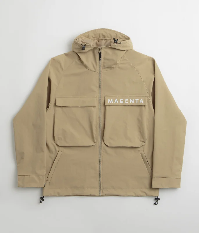 Jackets For Hip-Hop Style-Magenta Storm Parka - Beige