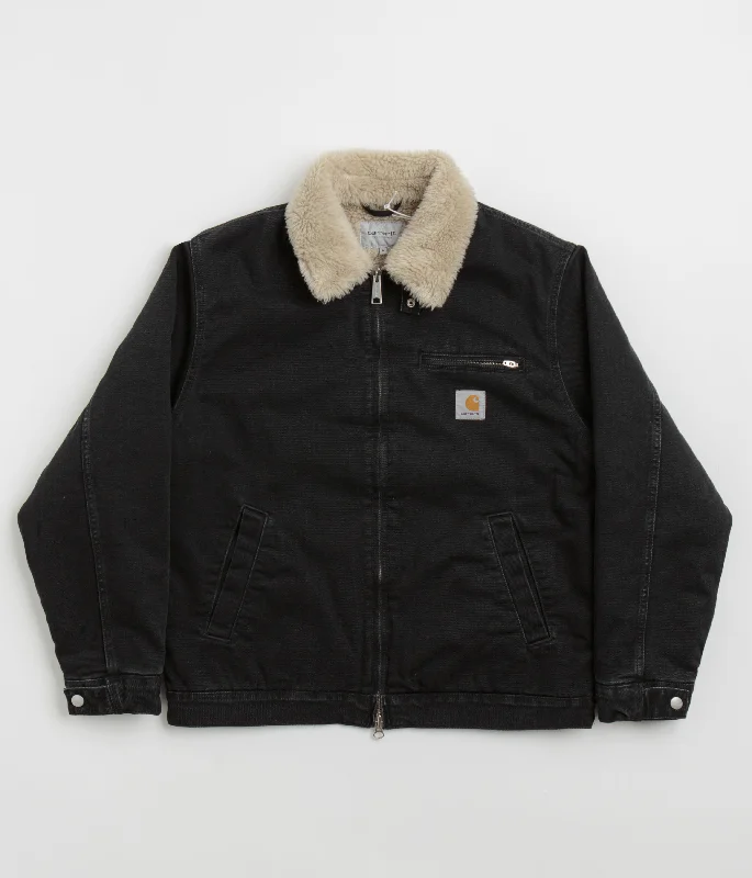 Jackets For College Students-Carhartt Herald Jacket - Black / Wall