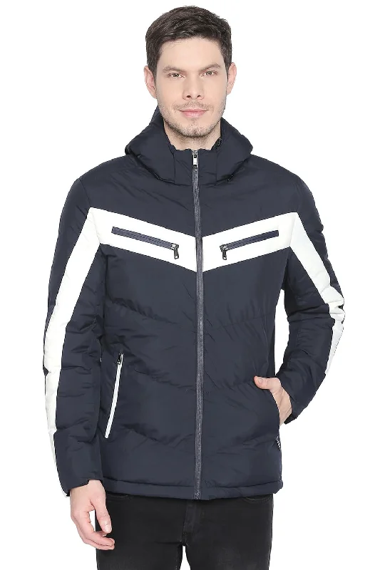 Jackets With Adjustable Fit-Comfort Fit Puffer Jacket With Detachable Hood