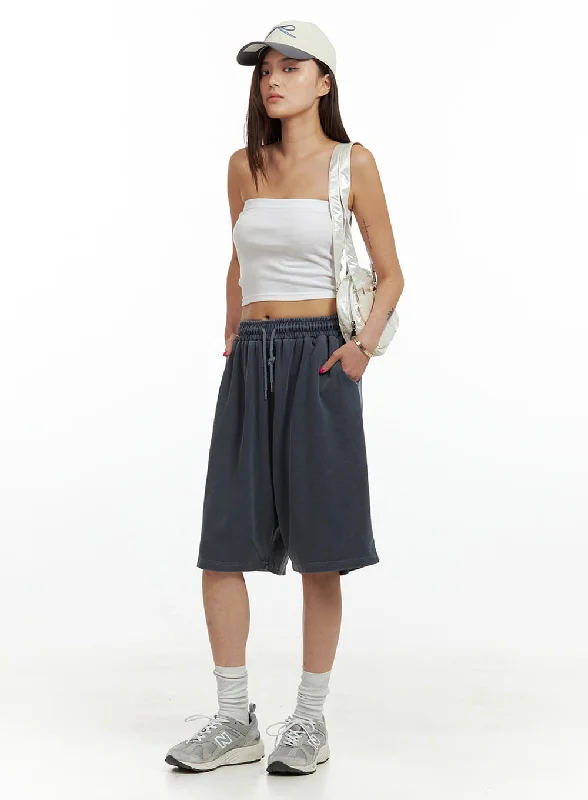 Pants For Running-Comfy Sweat Shorts IU419