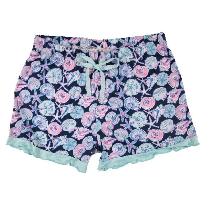 Shorts With Tropical Prints-Women's Lounge Short In Shell Pink