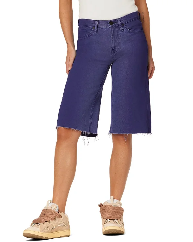 Shorts With Quick-Dry Fabric-HUDSON Jeans Freya Mid-Rise Skater Short Dp Wisteria Ombre Jean