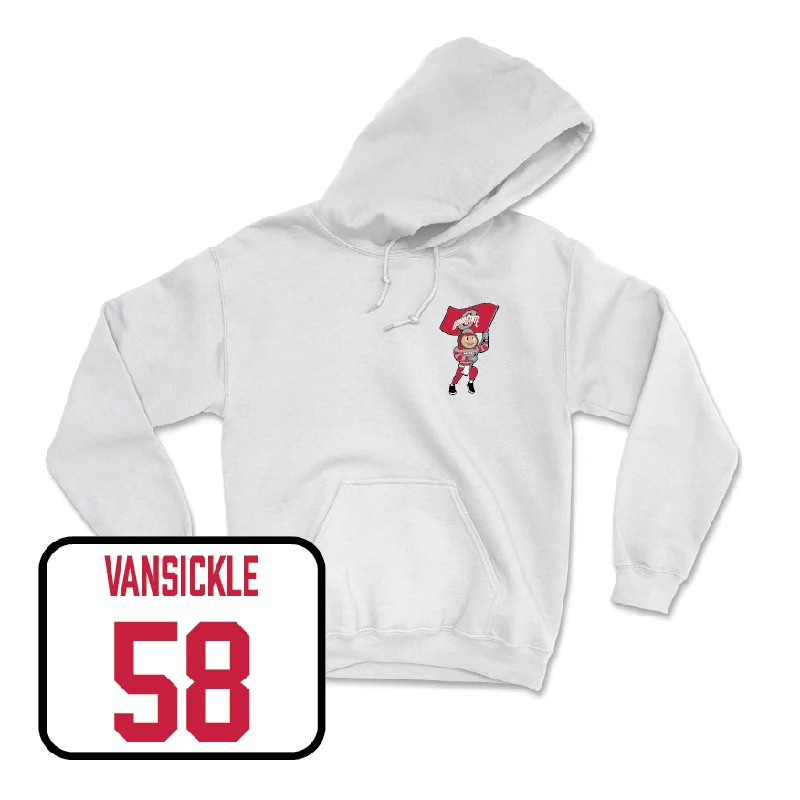 Hoodie For Petite Women-Football White Brutus Hoodie   - Gabe VanSickle