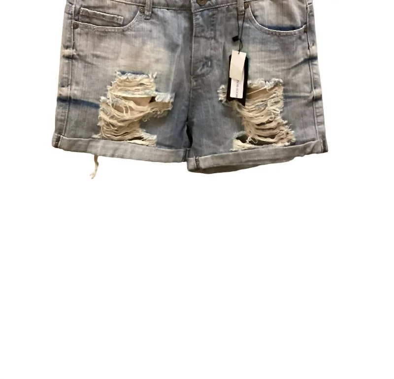 Shorts For Toddlers-Women's Boyfriend Short In Acid Wash