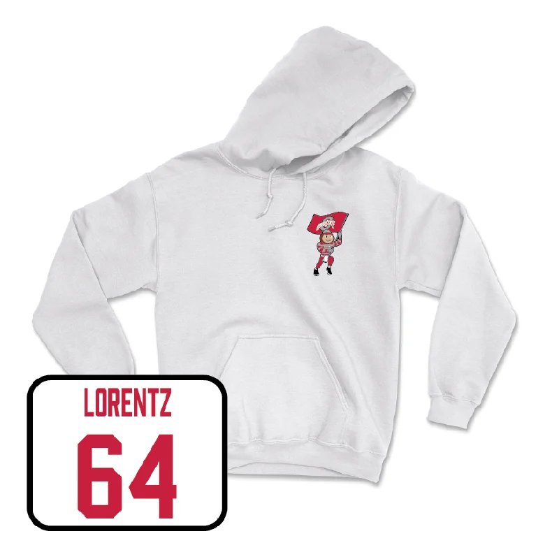 Hoodie For Sports-Football White Brutus Hoodie   - Simon Lorentz