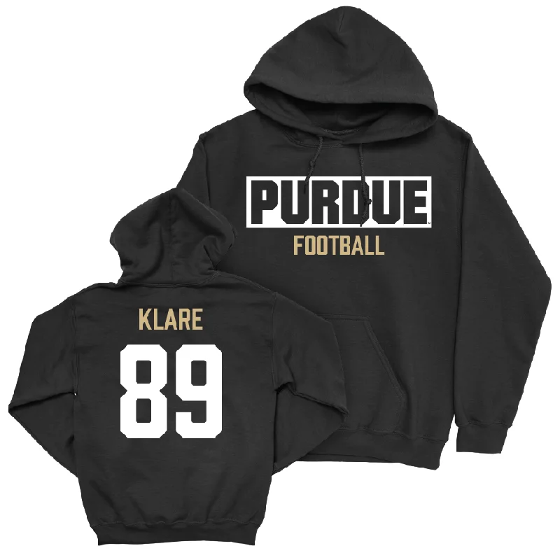 Hoodie With Camouflage Design-Football Black Staple Hoodie   - Luke Klare