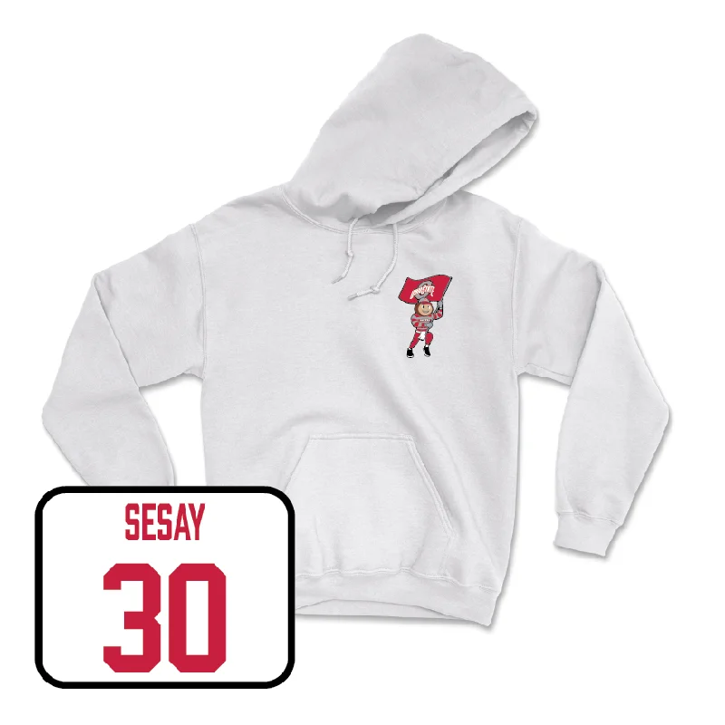 Hoodie For Kids-Football White Brutus Hoodie   - Rashid Sesay