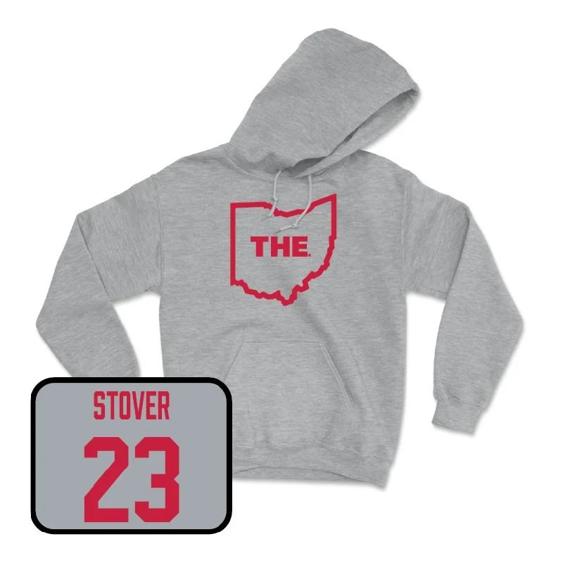 Hoodie For Postpartum Recovery-Sport Grey Football The Hoodie  - Garrett Stover