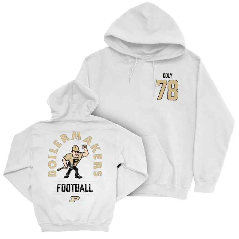 Hoodie For Toddlers-Football White Mascot Hoodie  - Bakyne Coly