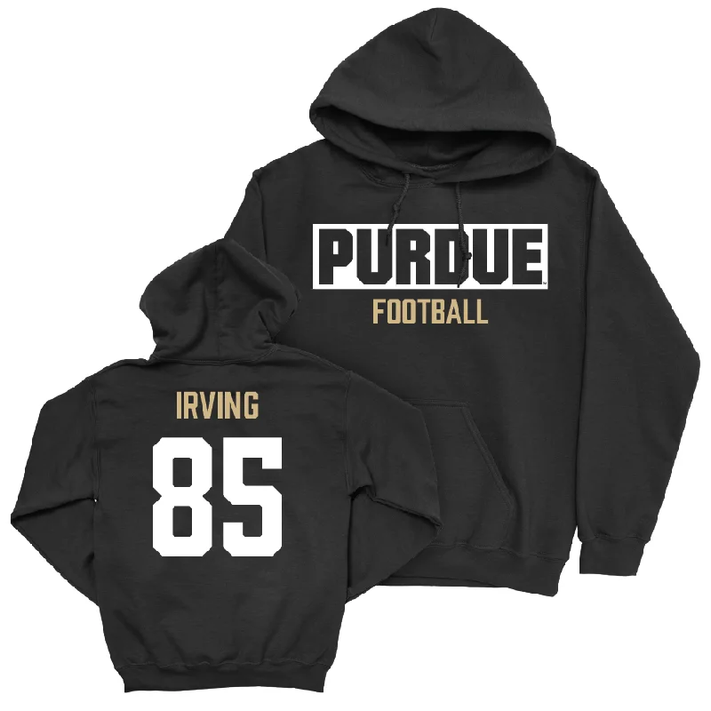 Hoodie For Basketball-Football Black Staple Hoodie   - Caleb Irving