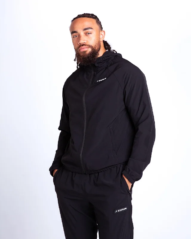 Jackets For Slim Fit-Robinson Training Jacket - Black