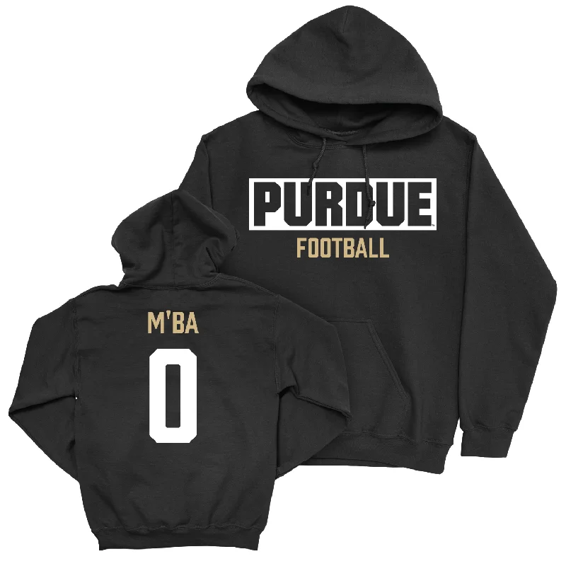 Hoodie With UV Protection-Football Black Staple Hoodie - Jeffrey M'Ba | #0