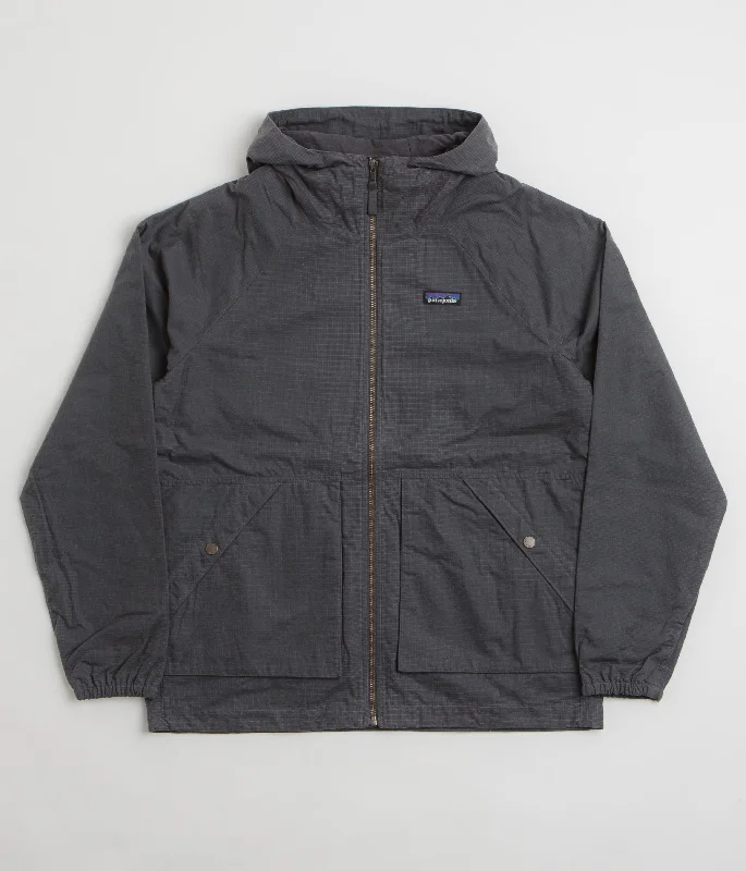 Jackets For Summer-Patagonia Lightweight Waxed Cotton Jacket - Forge Grey