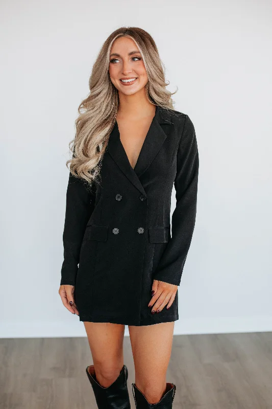 Jackets For Ranchers-Stassie Blazer Dress