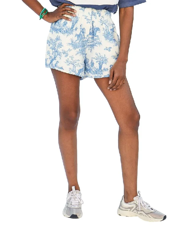 Shorts For Rock Climbing-Clare V. St. Martin Linen-Blend Short