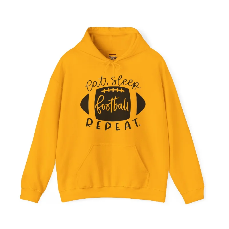 Hoodie For Hunters-Eat Sleep Football Hooded Sweatshirt