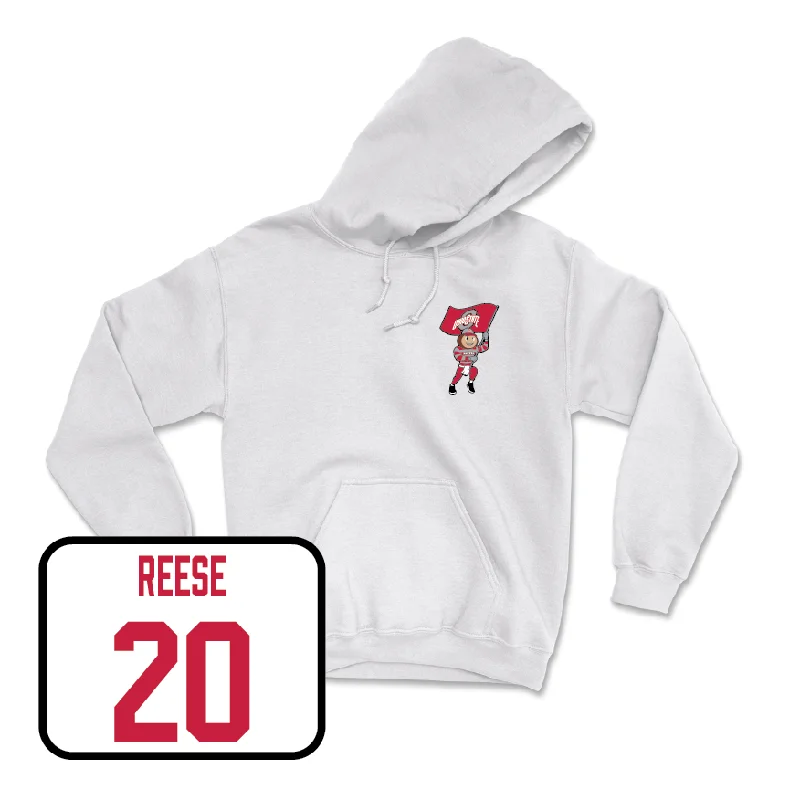 Hoodie For Workouts-Football White Brutus Hoodie   - Arvell Reese