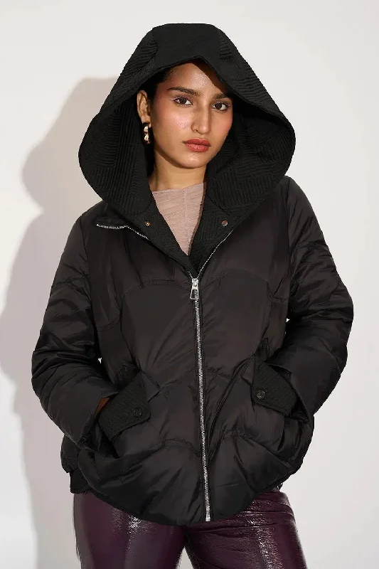 Jackets For Tennis-Snuggle Up Women's Hooded Puffer Jacket