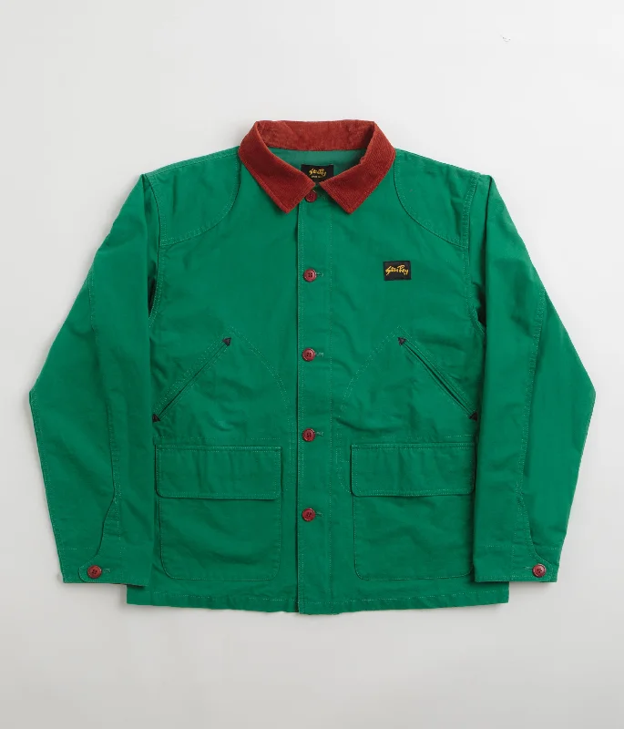 Jackets For Kids-Stan Ray Hunters Jacket - Racing Green Half Panama