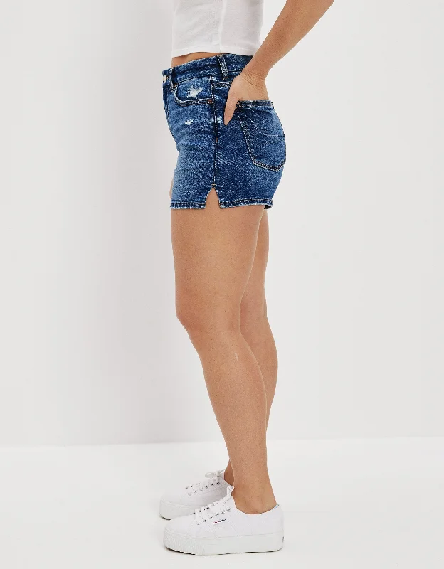 Shorts With Superhero Themes-AE Stretch Curvy Denim Mom Shorts