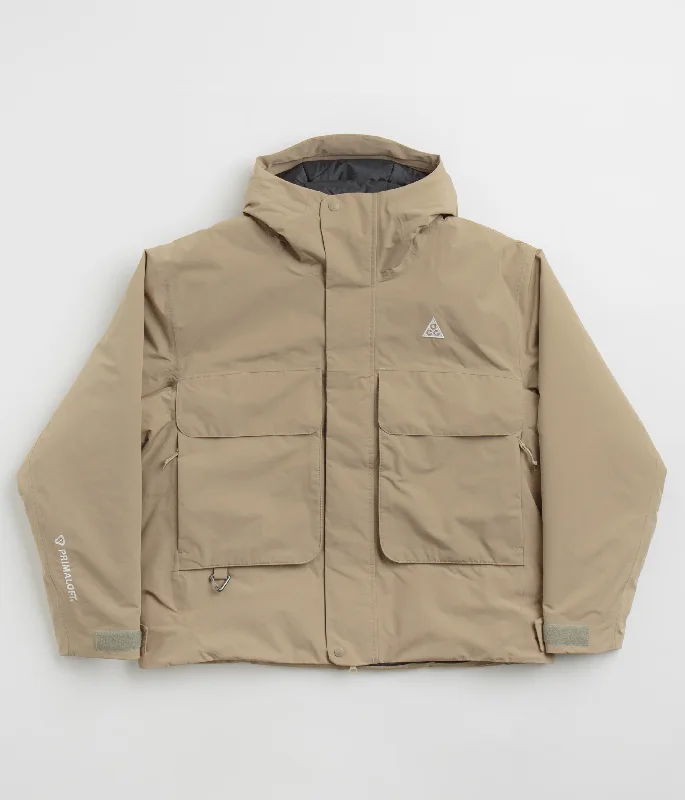 Jackets For Office Wear-Nike ACG Skull Peak Jacket - Khaki / Anthracite / Black / Summit White